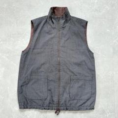 00s cityboy リバーシブル ナイロンベスト 古着 y2k チェック