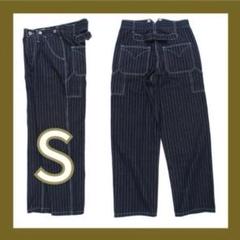 S ウォバッシュ パンツ デニム アメカジ ストライプ ヒッコリー