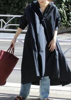 JOURNAL STANDARD タイプライター　Aラインワンピース ネイビーのサムネイル