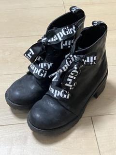 アナップガール　ブーツ　黒色　23センチ