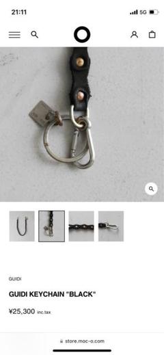 小物 GUIDI KEYCHAIN BLACK GUIDI CRD00 GROPPONE LEATHER KEY CHAIN BLACK | DOSHABURI