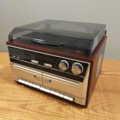 とうしょう TT-386W レコード、カセット、ラジオプレーヤー ダブルカセットレコードプレーヤー/TT-386W – TOHSHOH