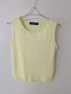美品 エムズグレイシー　ボリュームスリーブ リボン袖 夏ニット M'S GRACY - エムズグレイシー♡おリボン♡袖リボン♡ニット