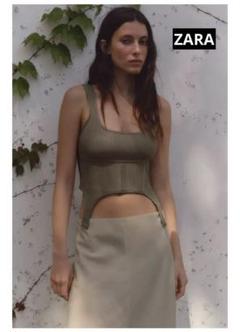 ZARA コルセットスタイル構造トップス　新品
