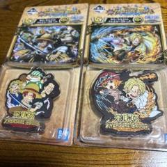 ワンピース　ラバーマスコット　缶コースター　セット
