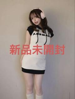 ワンピース andmary AM1399 Mary logo mini dress andmary mary logo mini dress black - メルカリ