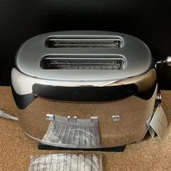 【新品未使用】SMEGトースター（2枚焼き）小型レトロステンレス/chrome 新品未使用】SMEGトースター（2枚焼き）小型レトロステンレス/chrome