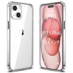 iPhone15Plus ケース クリア ワイヤレス充電対応/Magsafe対応