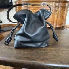 極美品✨ロエベ フラメンコ ノット ワンショルダーバッグ 黒 レザー LOEWE ロエベ フラメンコ ノット スモール アナグラム ワン
