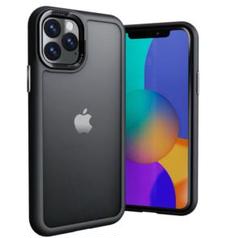 艶消し 指紋防止 傷防止 黄変防止 iPhone11 ハードケース ブラック