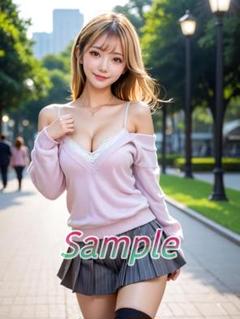 1点物 可愛い A4 AI 美女 ポスター 金髪 ギャル 巨乳 セクシー G36