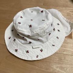 petit main チェリー刺繍 バケットハット