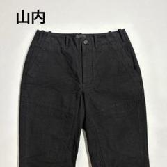 山内　ロングパンツ　20a67 サイズ2 ブラック　コットン100% メンズ 山内 ロングパンツ 20a67 サイズ2 ブラック コットン100% メンズ