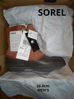 【新品未使用】SOREL ソレル　ウィンターブーツ ブラウン26センチ【極美品】 ソレル（SOREL）（メンズ）ブーツ 1964パックナイロン ダーク
