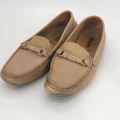 【PRADA】　プラダ　レディース　ローファー　レザー　キャメル　37　24cm 2025年最新】PRADA レディース ローファー・革靴の人気アイテム