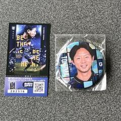 【匿名配送】ガンバ大阪 No.16 鈴木徳真 ガチャ ステンドグラス風 缶バッジ