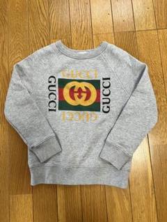 GUCCI グレー ロゴ トレーナー　6 GUCCI グレー ロゴ トレーナー6