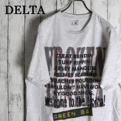 個性派 90s DELTA ビッグロゴメッセージ Tシャツ コスタリカ製