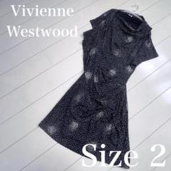 ☆Vivienne Westwood☆【美品】ドット柄 カットソーワンピース変形 ☆Vivienne Westwood☆【美品】ドット柄 カットソーワンピース変形