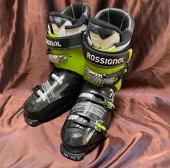 美品、26.5㌢ROSSIGNOL スキー ブーツ ブラック/グリーン cd92352.jpg