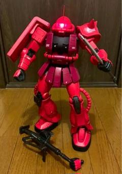 メガサイズ シャアザク ガンプラ 1/48 ザク ガンダム プラモデル 塗装品