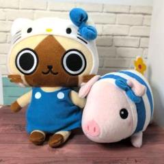キティ　アイルー　ぬいぐるみ　サンリオ　カプコン　ナカジマ　モンハン キティ アイルー ぬいぐるみ サンリオ カプコン ナカジマ