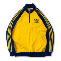 adidas トラックジャケット 00s ATP型 黒タグ 黄色 イエロー 美品 adidasアディダス ジャージ トラックジャケット イエロー