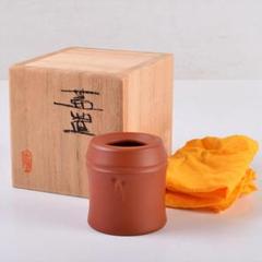 【12月スーパーSALE 15%OFF】 在銘 蓋置 朱泥 常滑焼 茶道具 共箱 メルカリ - 8433 V 工芸品