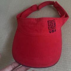 DC サンバイザー 赤色 DCSHOECO