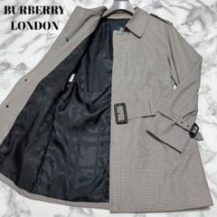 極美品】バーバリーロンドン ステンカラーコート メガチェック