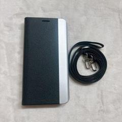⭐︎ Google pixel 8 スマホケース　黒　オレンジ ストラップ付き