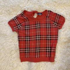 y2k BURBERRY BLUE LABEL ノバチェック半袖 サマーニット綿