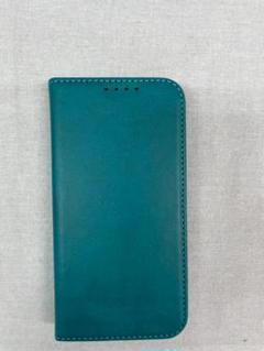 手帳型 iPhone13 ケース ターコイズ カバー