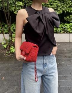 新品・未使用】Cygne シーニュ 肩リボントップス Cienne