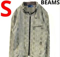 ビームス　BEAMS 　ブルゾン グレンチェックジャンパー　S　匿名配送