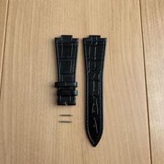 【未使用】TISSOT PRX 専用（40mm用） レザー ベルト ブラック 未使用】TISSOT PRX 専用（40mm用） レザー ベルト ブラック