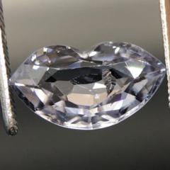 天然非加熱 ミャンマー産 プラチナグレー スピネル ルース 2.45ct 個性的