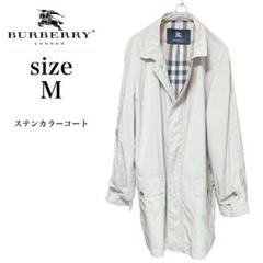 バーバリー　ブルーレーベル　ステンカラーコート ノヴァチェック　オフホワイト　M Burberry バーバリー ステンカラーコート ノバチェック ロング丈11AR