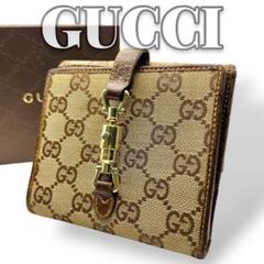 ずっと気になってた 折り財布 GGキャンバス ジャッキー GUCCI 7237 メルカリ - 小物