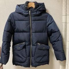 zara kids ネイビー キルティングダウンコート