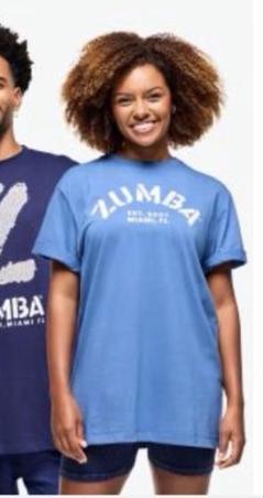 ZUMBA Tシャツ 青 フリーサイズ 未使用