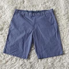 UNIQLO ギンガムチェック ショートパンツ ブルー XL W92～100cm