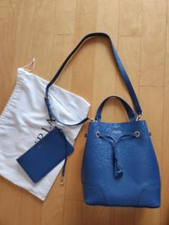 美品/FURLAフルラ ショルダーバッグ ブルー