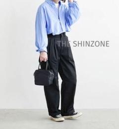 未使用 シンゾーン ストレートパンツ ウール ブラック 36