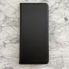 Xiaomi Mi スマホカバー 手帳型 ブラック 中にネイビー