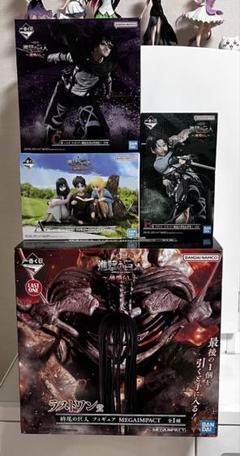 進撃の巨人 MEGAIMPACT 4体セット