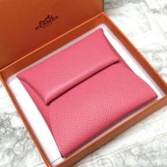 エルメス　HERMES A刻印　17年製　コインケース　バスディア　ピンク エルメス HERMES A刻印 17年製 コインケース バスディア ピンク
