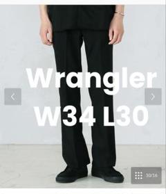 ラングラー　ランチャー ドレスジーンズ スラックス パンツ 黒 W34L30