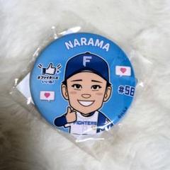 北海道日本ハムファイターズ　似顔絵缶バッチ　奈良間大己