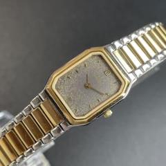 正規品 オメガ 腕時計 レディース デヴィル ゴールドコンビ 可動品 純正ブレス